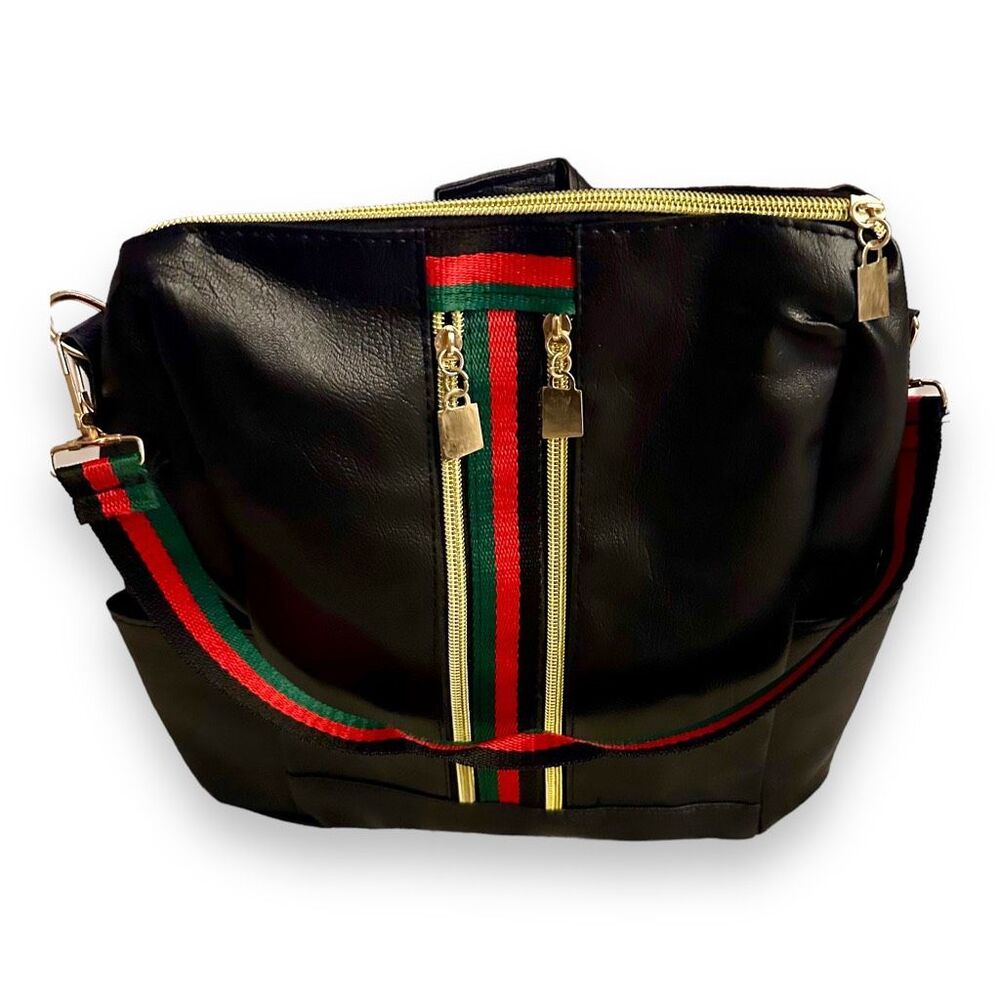 Luxury Zippered Pockets Mini Backpack Unisex OS | Preppy Designer Streetwear Emo